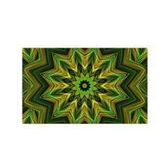 Woven Jungle Leaves Mandala Satin Wrap