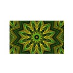 Woven Jungle Leaves Mandala Satin Wrap Front