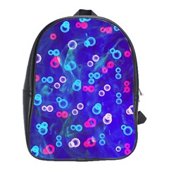 Bubbles On An Abstract Background School Bag (large) by sirhowardlee