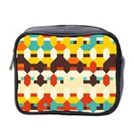 Shapes in retro colors Mini Toiletries Bag (Two Sides) Front