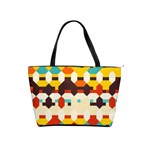 Shapes in retro colors Classic Shoulder Handbag Front