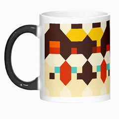 Shapes In Retro Colors Morph Mug by LalyLauraFLM