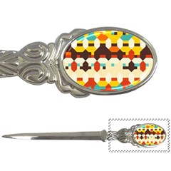 Shapes In Retro Colors 			letter Opener by LalyLauraFLM