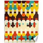 Shapes in retro colors 			Canvas 16  x 20  15.75 x19.29  Canvas - 1