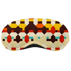 Shapes In Retro Colors 			sleeping Mask by LalyLauraFLM