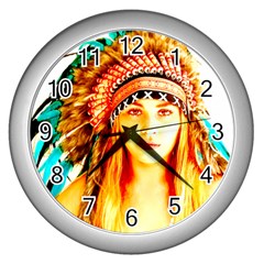 Indian 29 Wall Clocks (silver)  by indianwarrior