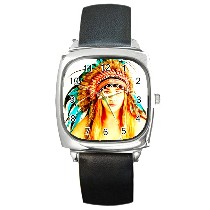 Indian 29 Square Metal Watch