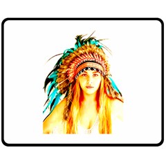 Indian 29 Double Sided Fleece Blanket (medium)  by indianwarrior