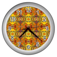 Roof555 Wall Clocks (silver)  by MRTACPANS