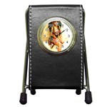 Indian 15 Pen Holder Desk Clocks Front