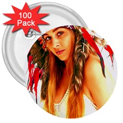 Indian 25 3  Buttons (100 Pack)  by indianwarrior