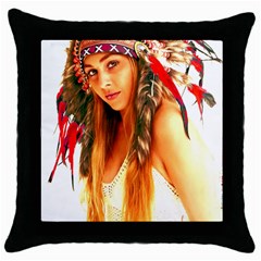 Indian 25 Throw Pillow Case (black) by indianwarrior