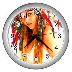 Indian 25 Wall Clocks (silver)  by indianwarrior