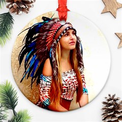 Indian 21 Ornament (round)  by indianwarrior