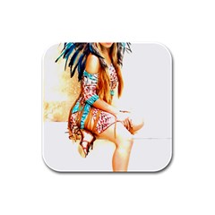 Indian 18 Rubber Square Coaster (4 Pack)  by indianwarrior