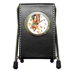 Indian 18 Pen Holder Desk Clocks by indianwarrior