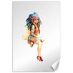 Indian 18 Canvas 20  X 30   by indianwarrior