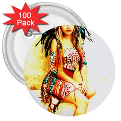 Indian 16 3  Buttons (100 Pack)  by indianwarrior