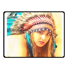 Indian 14 Fleece Blanket (small) by indianwarrior