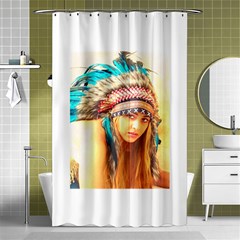 Indian 14 Shower Curtain 48  X 72  (small)  by indianwarrior