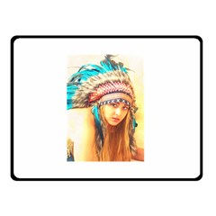 Indian 14 Double Sided Fleece Blanket (small)  by indianwarrior