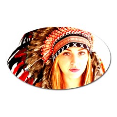 Indian 3 Oval Magnet by indianwarrior