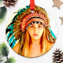 Indian 28 Ornament (round)  by indianwarrior