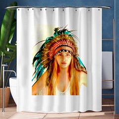 Indian 28 Shower Curtain 60  X 72  (medium)  by indianwarrior