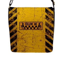 Follow Me Used Look Flap Messenger Bag (l) 