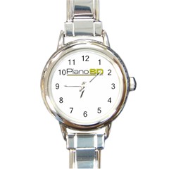 Logo Med Round Italian Charm Watch by PianoSD