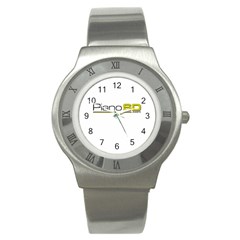 Logo Med Stainless Steel Watch by PianoSD