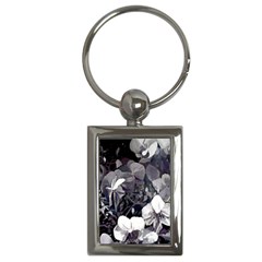 High Contrast Black/white Orchid Charm (rectangle)