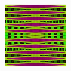 Bright Green Pink Geometric Medium Glasses Cloth (2-side) by BrightVibesDesign