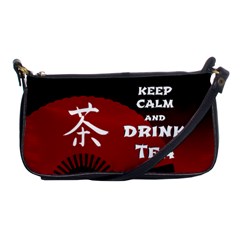 Keep Calm And Drink Tea - Dark Asia Edition Shoulder Clutch Bags by RespawnLARPer