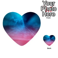 Aura By Bighop Collection Multi-purpose Cards (heart)  by bighop