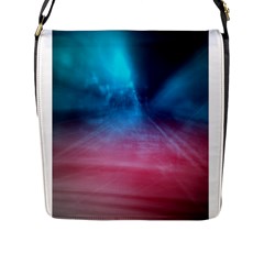 Aura By Bighop Collection Flap Messenger Bag (l) 