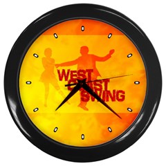 West Coast Swing Wall Clocks (black) by LetsDanceHaveFun