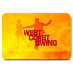 West Coast Swing Large Doormat  by LetsDanceHaveFun