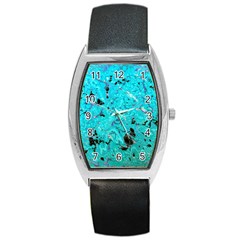 Aquamarine Collection Barrel Style Metal Watch by bighop