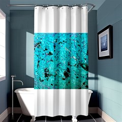 Aquamarine Collection Shower Curtain 36  X 72  (stall)  by bighop