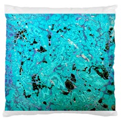 Aquamarine Collection Large Flano Cushion Case (one Side) by bighop