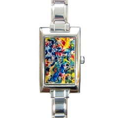 Colors Of The World Bighop Collection By Jandi Rectangle Italian Charm Watch by bighop