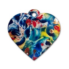 Colors Of The World Bighop Collection By Jandi Dog Tag Heart (one Side) by bighop