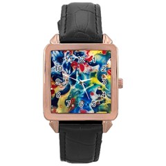 Colors Of The World Bighop Collection By Jandi Rose Gold Leather Watch  by bighop