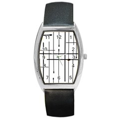 White Limits By Jandi Barrel Style Metal Watch by bighop