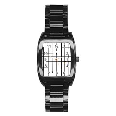 White Limits By Jandi Stainless Steel Barrel Watch by bighop