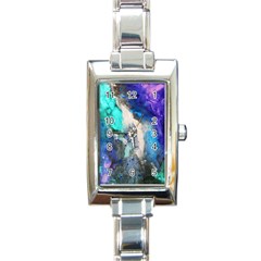 Violet Art Rectangle Italian Charm Watch by 20JA