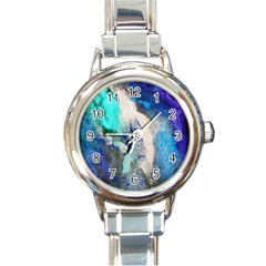 Violet Art Round Italian Charm Watch by 20JA