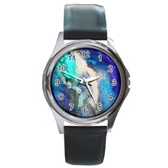 Violet Art Round Metal Watch by 20JA