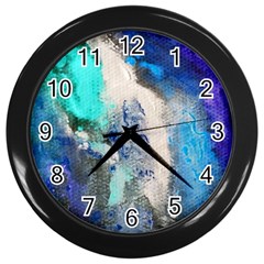 Violet Art Wall Clock (black) by 20JA